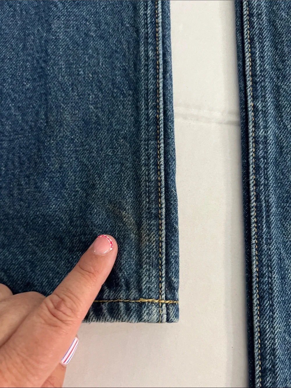 AFLALO NEW YORK BRONTË JEANS HIGH WAISTED TIGHT FIT FLARED JEANS RIGID DENIM 26 - Picture 10 of 16